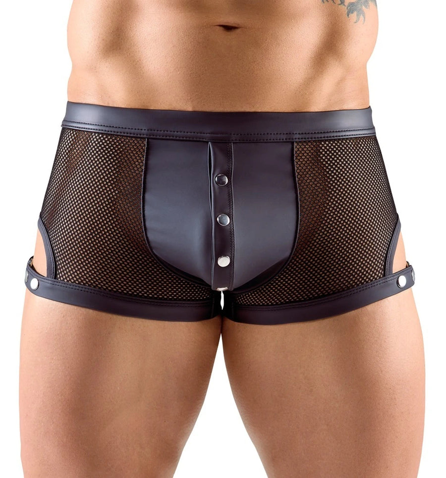 Svenjoyment - Netz-Pants teiltransparent schwarz