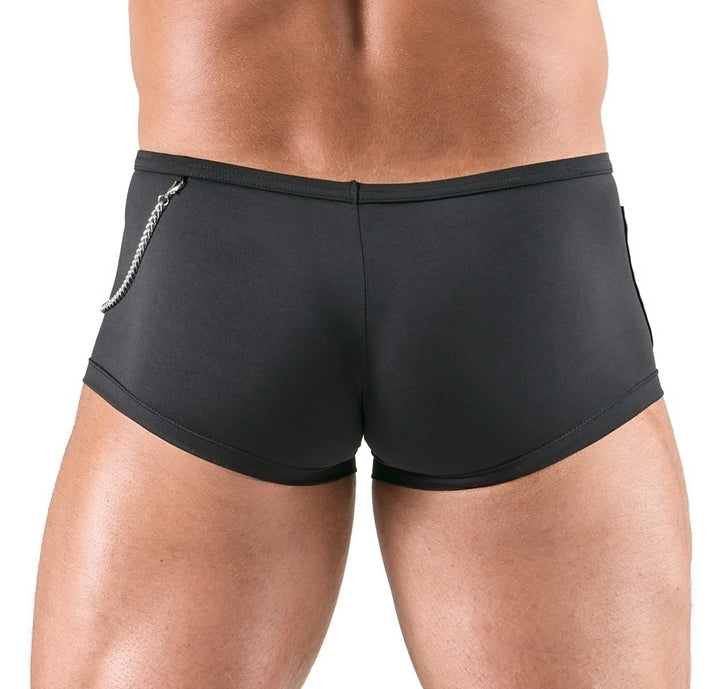 Svenjoyment - Shorts im schwarz-weißen Service-Style