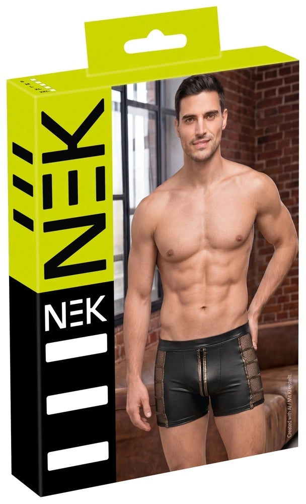 Verpackung der NEK Herren-Pants im Wetlook-Netz-Design