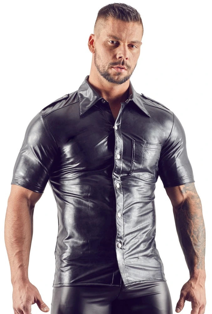 Svenjoyment - Kurzarm-Shirt im Uniform-Look