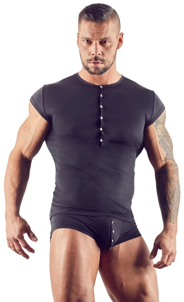 Svenjoyment - Teiltransparentes Shirt aus Mikrofaser