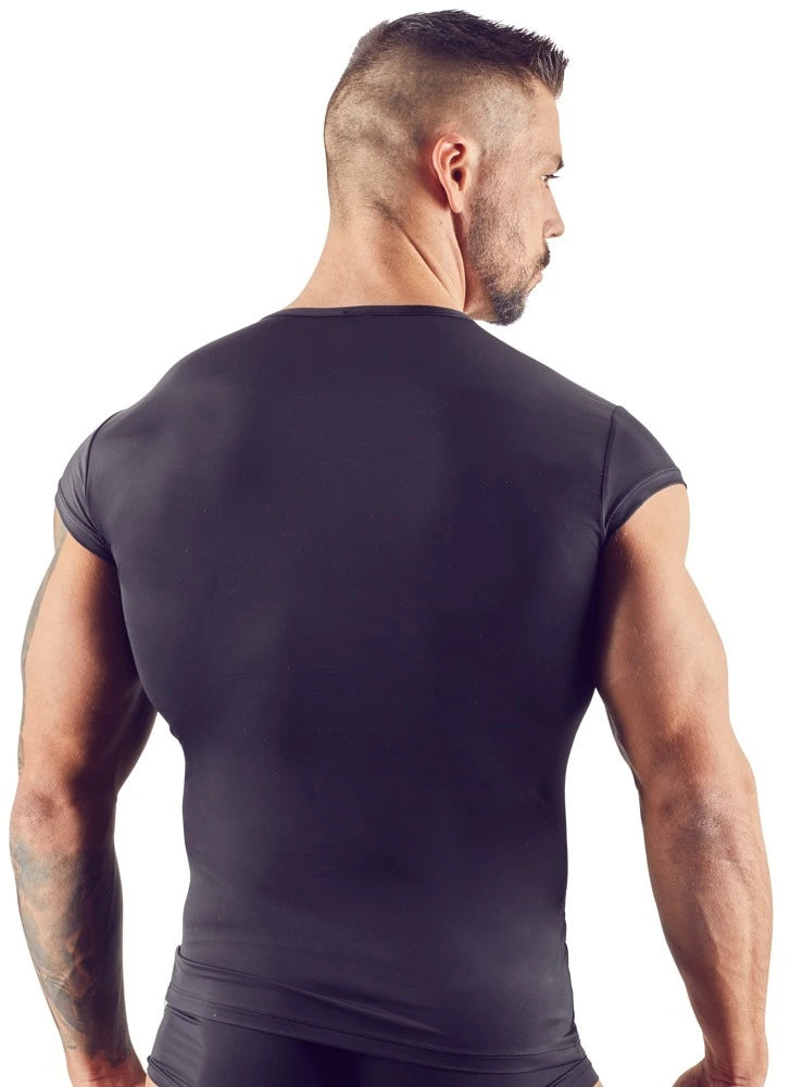 Svenjoyment - Teiltransparentes Shirt aus Mikrofaser