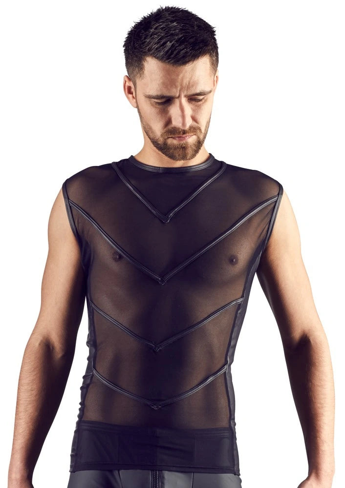 Svenjoyment - Ärmelloses Powernet-Shirt