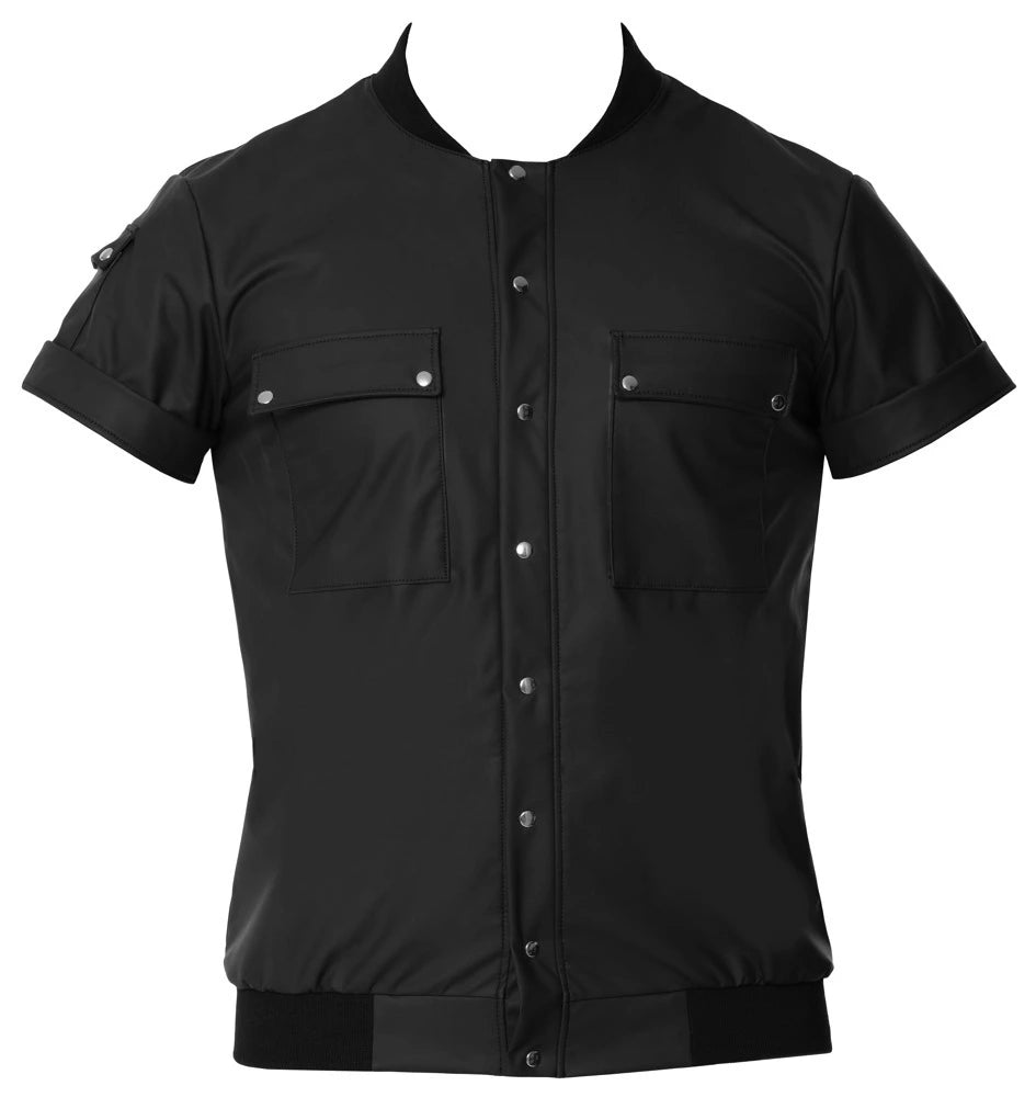 Svenjoyment - Blouson-Style Hemd mit kurzem Arm