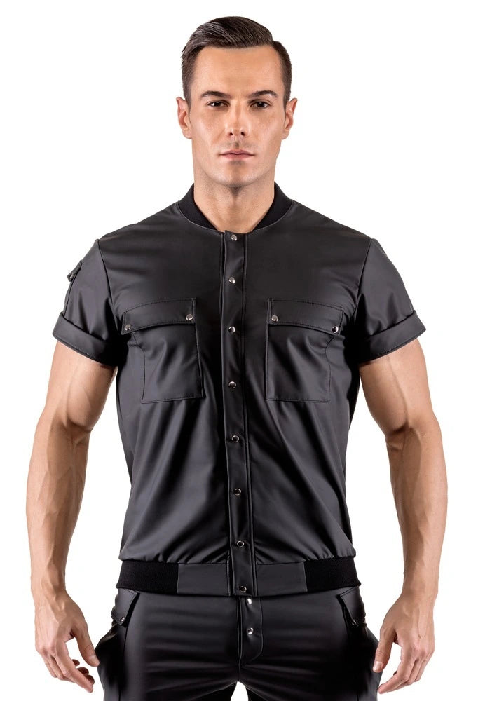 Svenjoyment - Blouson-Style Hemd mit kurzem Arm