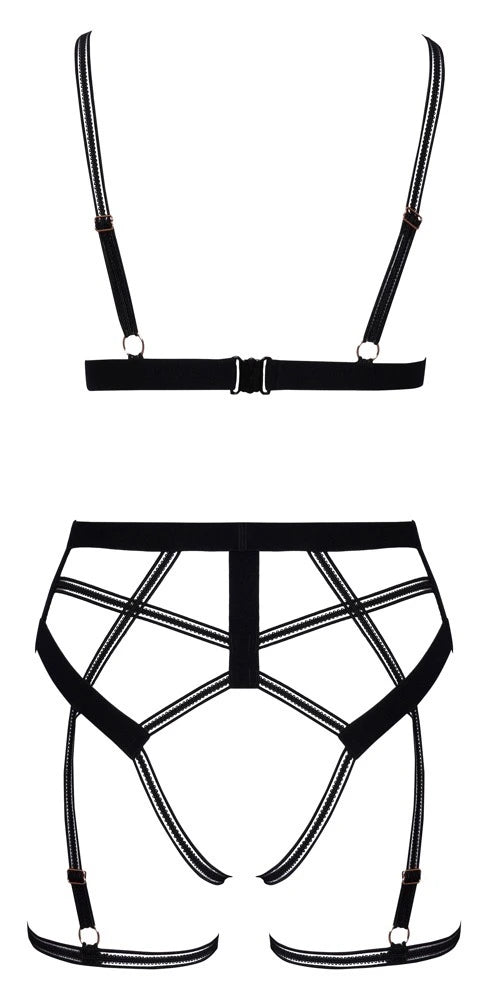 Cottelli Lingerie - Zweiteiliges Set Harness Style