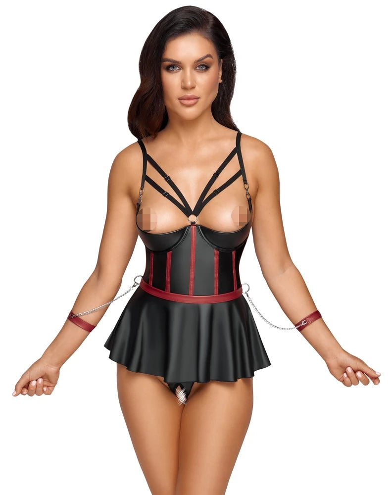 Cottelli Bondage Ouvert Set Schwarz – Fesselndes Set