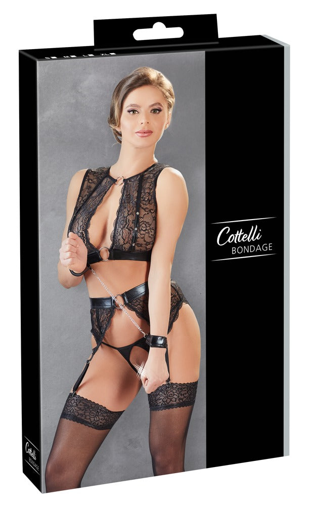 Cottelli Bondage - Dessous Set schwarz