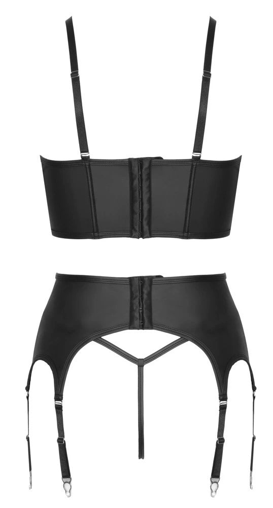 Cottelli Party - 3-teiliges Straps-Set im Mattlook