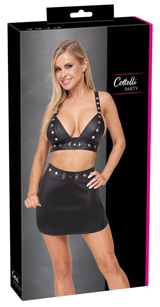 Cottelli Party - BH-Top & Minirock im Set Schwarz