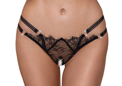 Cottelli Lingerie - Riostring Ouvert Schwarz