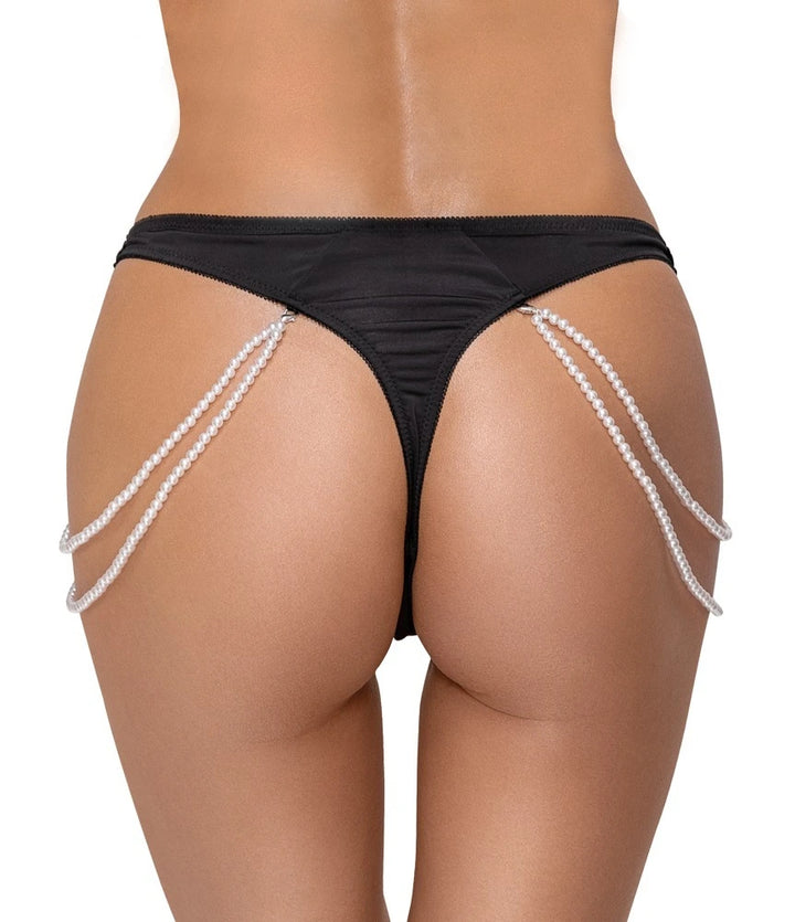Cottelli Lingerie - Riostring aus Stickereispitze mit Zierketten