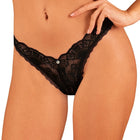Obsessive Donna Dream Riostring Schwarz – Sinnlicher Spitzen-String mit hohem Tragekomfort