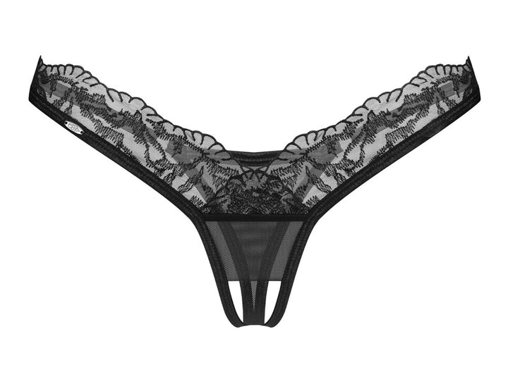 Obsessive String ouvert Arrowel – Transparenter Ouvert-String mit Spitze