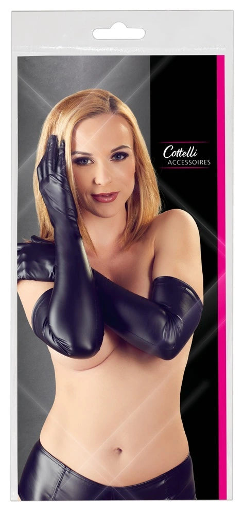 Cottelli Accessoires - Handschuhe oberarmlang Schwarz