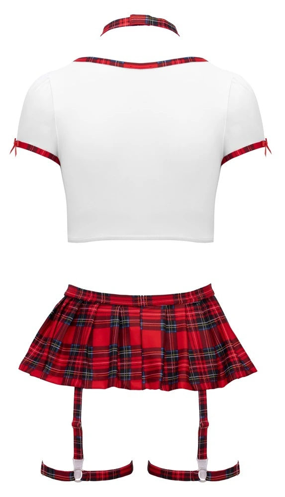 Cottelli Costumes Schuluniform-Kostüm Sexy Karo 4-teilig