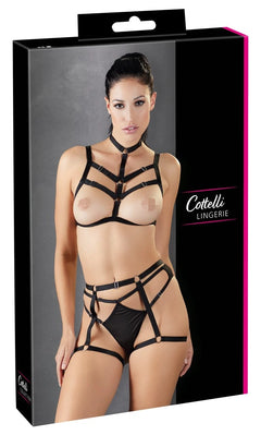 Cottelli Lingerie - Harness-Set Schwarz