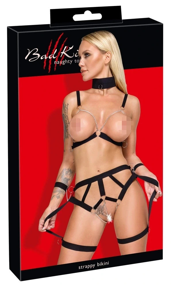 Bad Kitty - Harness-Set schwarz