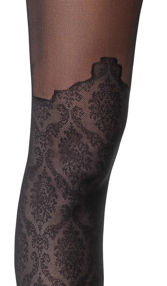 Cottelli Legware - Strumpfhose Ouvert im Overknee-Look