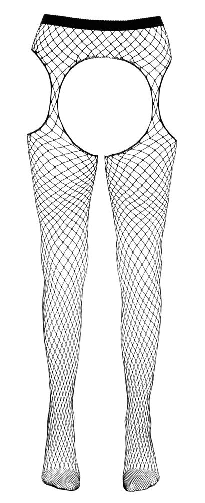 Cottelli Legware - Straps-Strumpfhose Netz