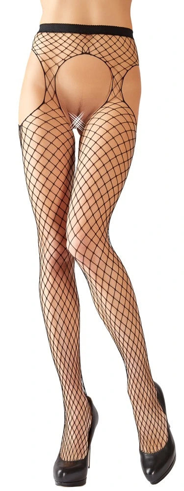 Cottelli Legware - Straps-Strumpfhose Netz