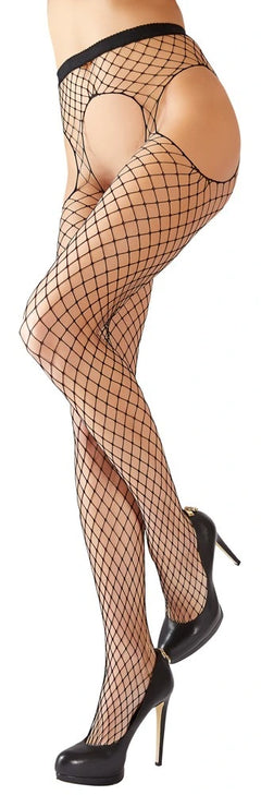 Cottelli Legware - Straps-Strumpfhose Netz