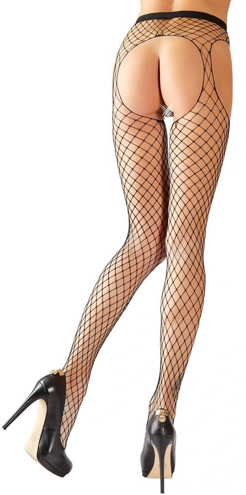 Cottelli Legware - Straps-Strumpfhose Netz