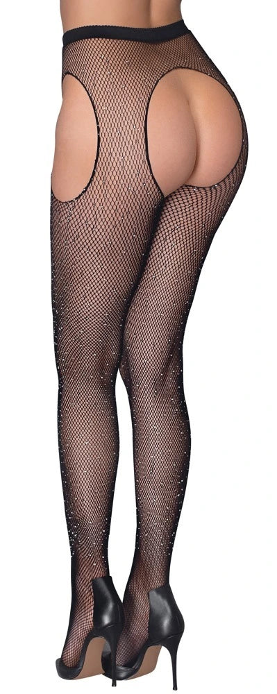 Cottelli Legware - Straps-Strumpfhose Glitzer