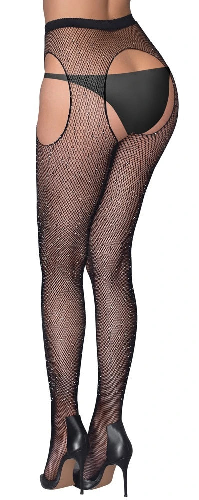 Cottelli Legware - Straps-Strumpfhose Glitzer