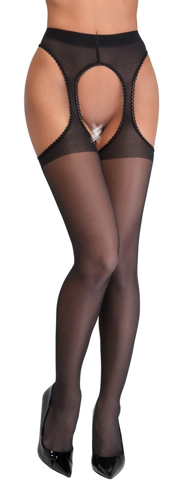 Cottelli Legware - Straps-Strumpfhose Ziernaht