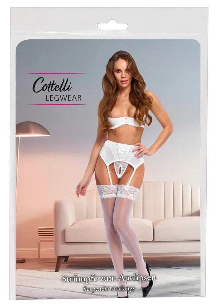 Cottelli Legware - Strümpfe weiß