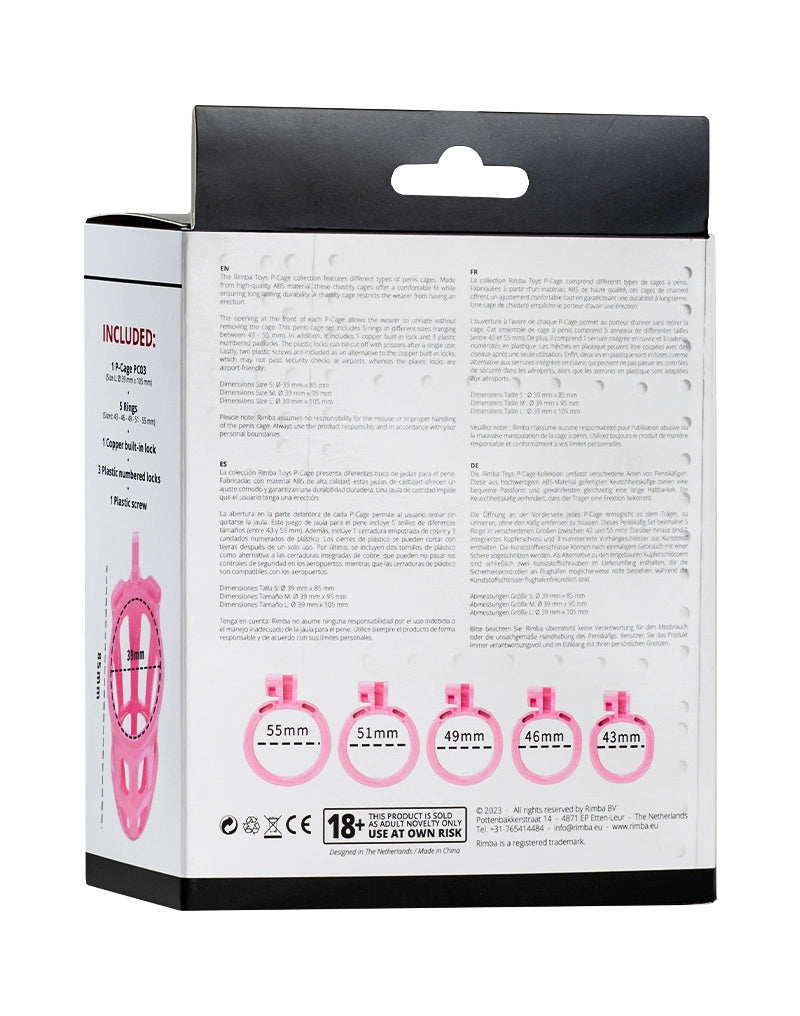 P-Cage PC02 - Peniskäfig Größe S rosa