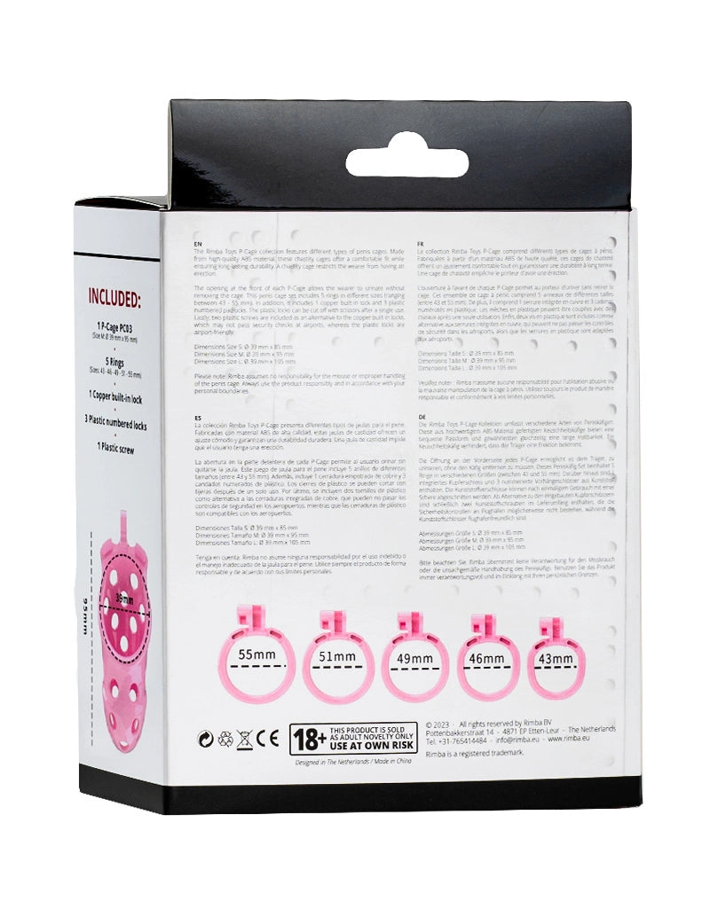 P-Cage PC03 - Peniskäfig Größe M rosa