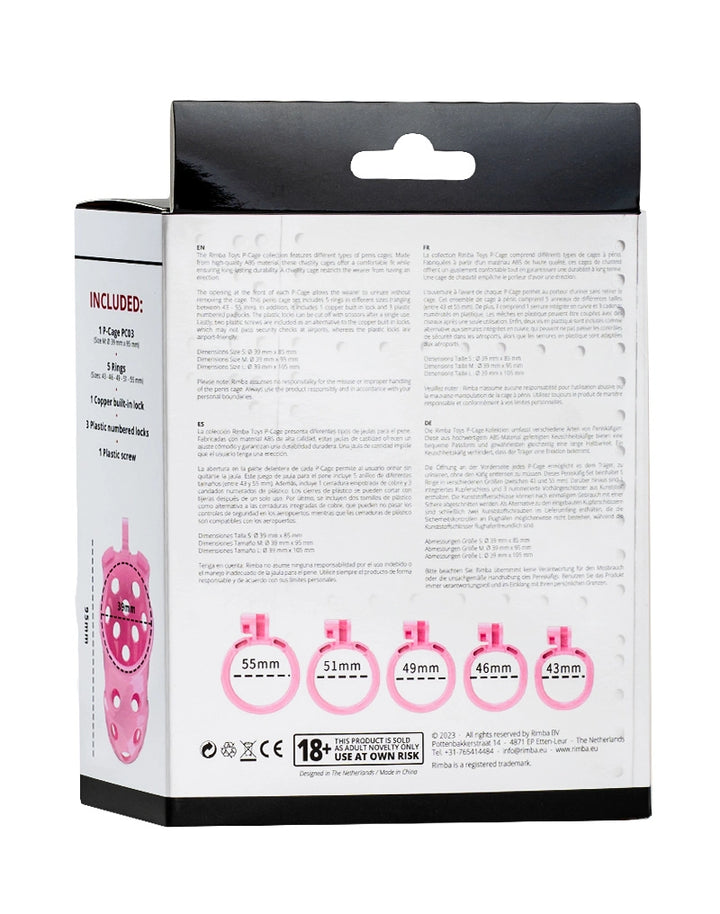 P-Cage PC03 - Peniskäfig Größe M rosa