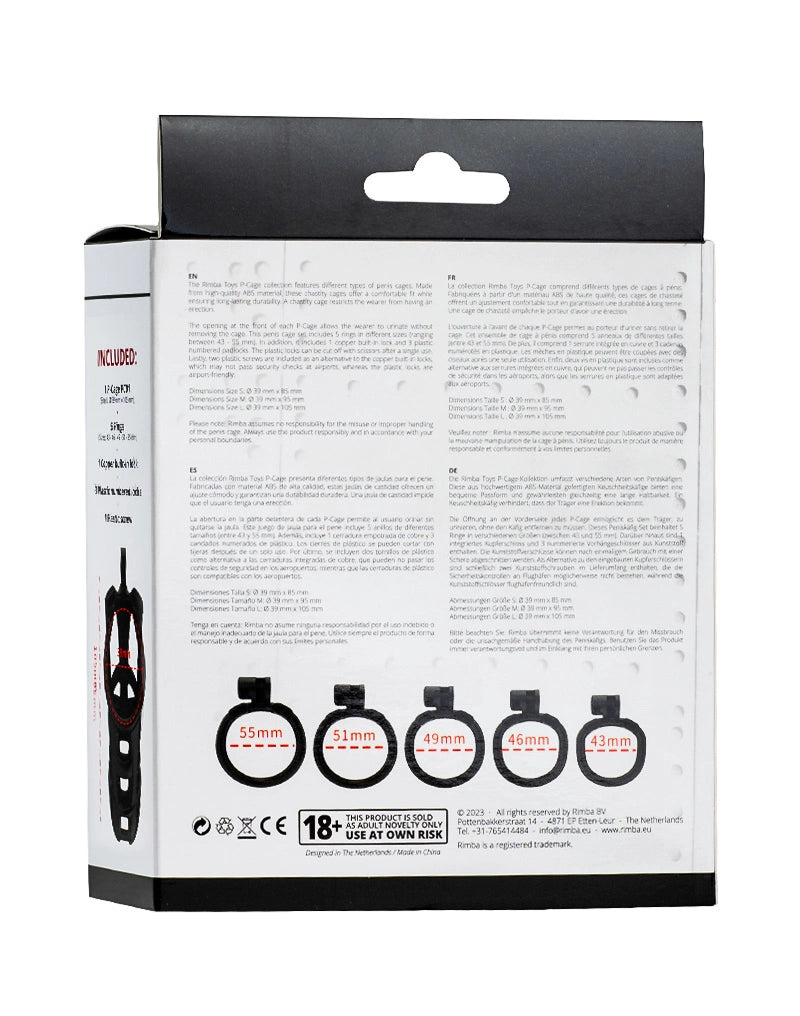 P-Cage PC01 - Peniskäfig Größe L schwarz