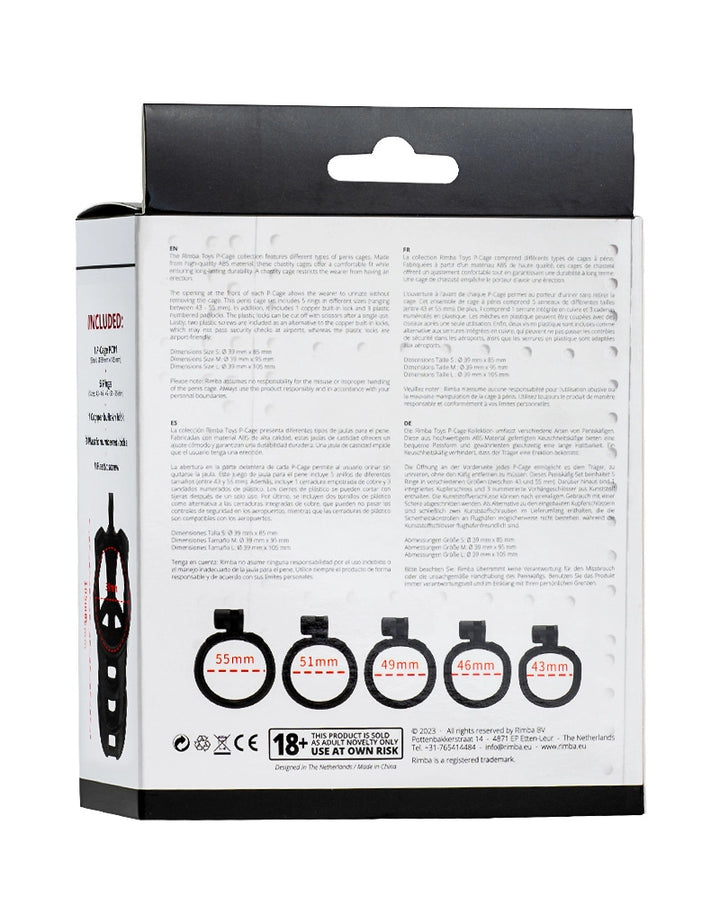 P-Cage PC01 - Peniskäfig Größe L schwarz