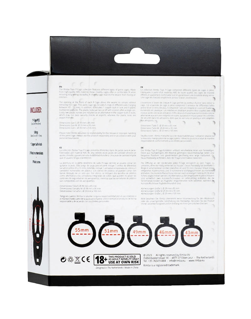 P-Cage PC02 - Peniskäfig Größe S schwarz