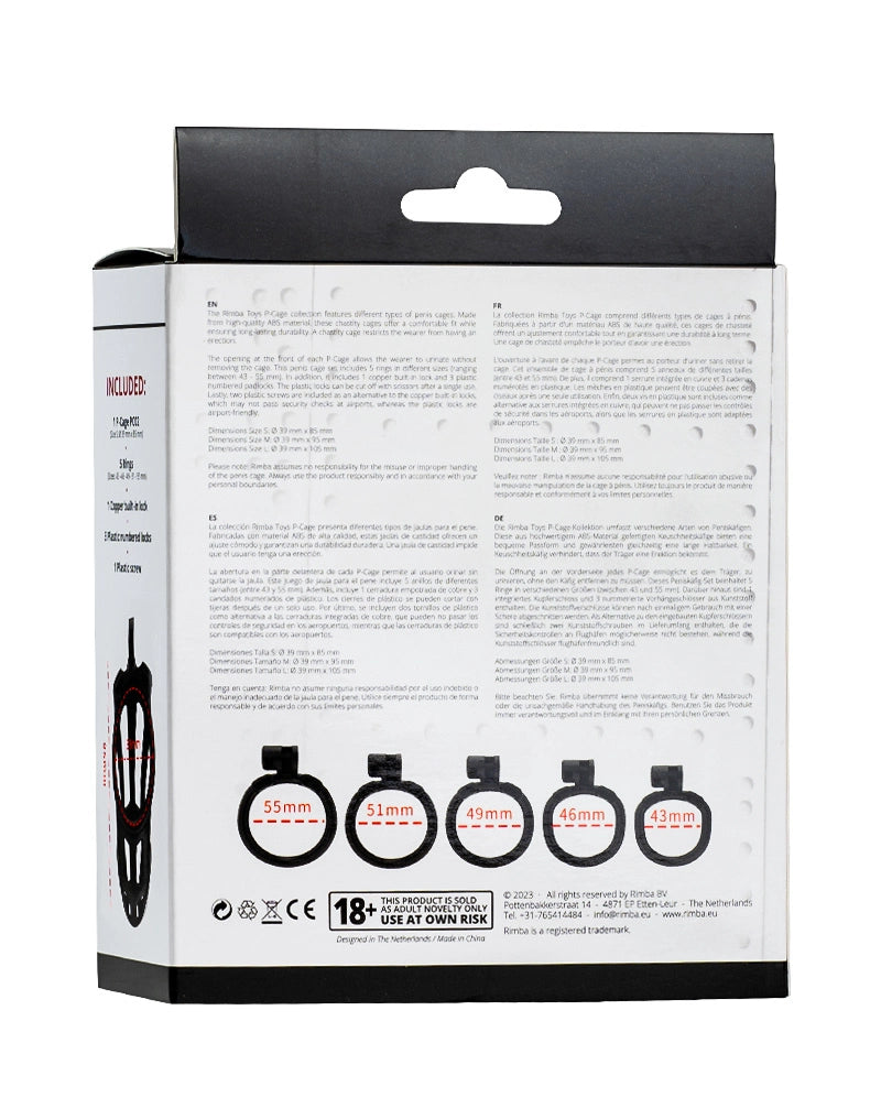 P-Cage PC02 - Peniskäfig Größe M schwarz