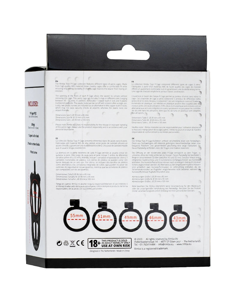 P-Cage PC02 - Peniskäfig Größe L schwarz