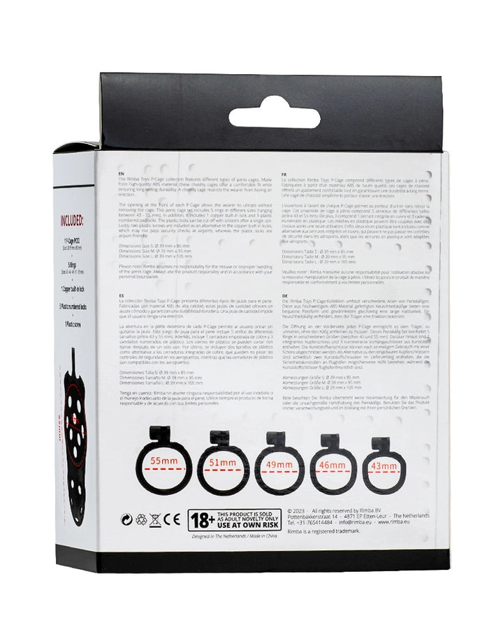 P-Cage PC03 - Peniskäfig Größe M schwarz