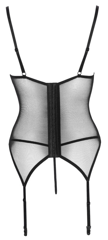 Cottelli Lingerie - Strapshemd Rot/Schwarz