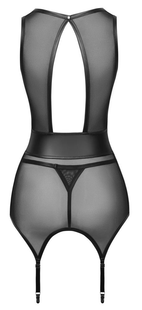 Cottelli Lingerie Strapshemd Schwarz mit String