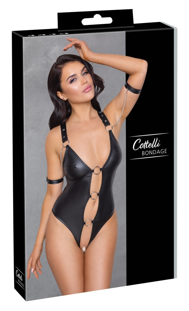 Cottelli Bondage - Ouvert Stringbody schwarz