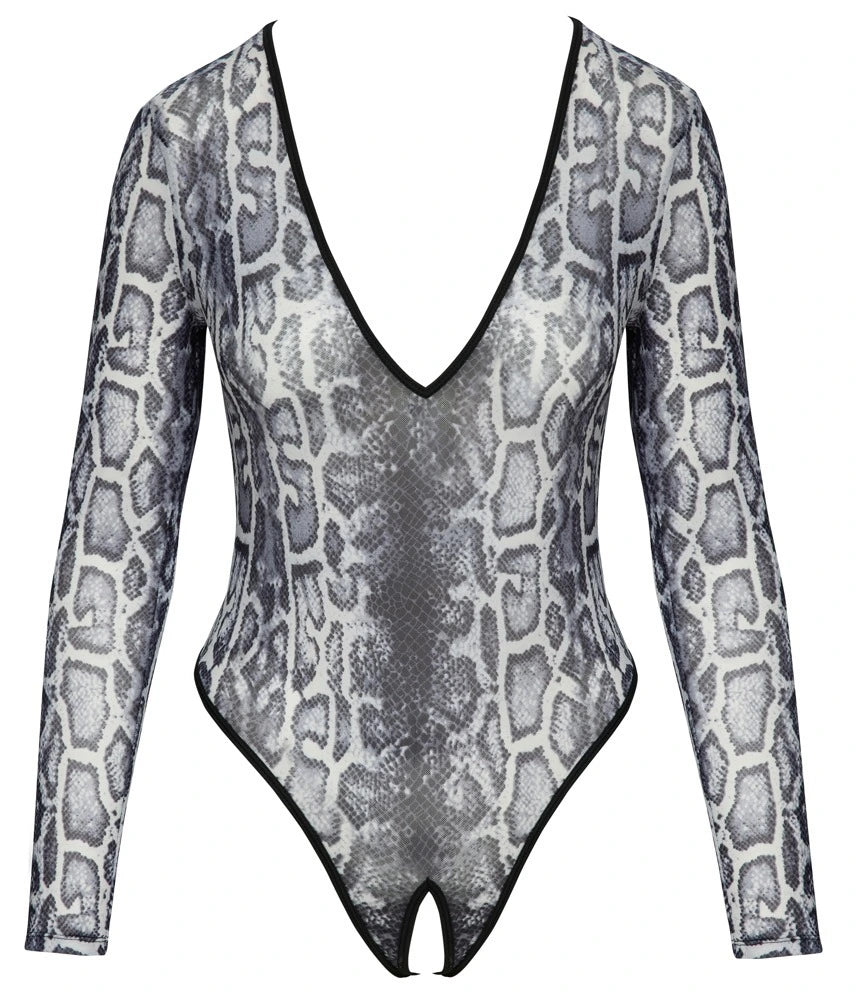 Cottelli Lingerie - Ouvert Body Snake Skin