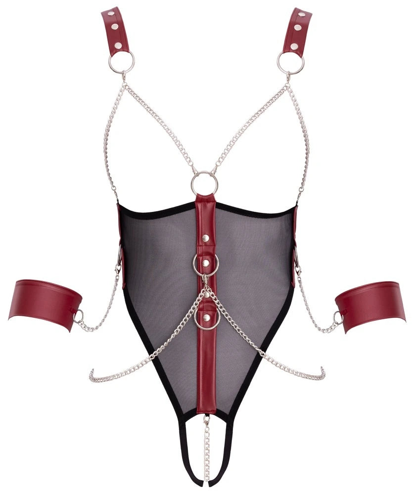 Cottelli Bondage - Busenfreier Bondage-Body ouvert