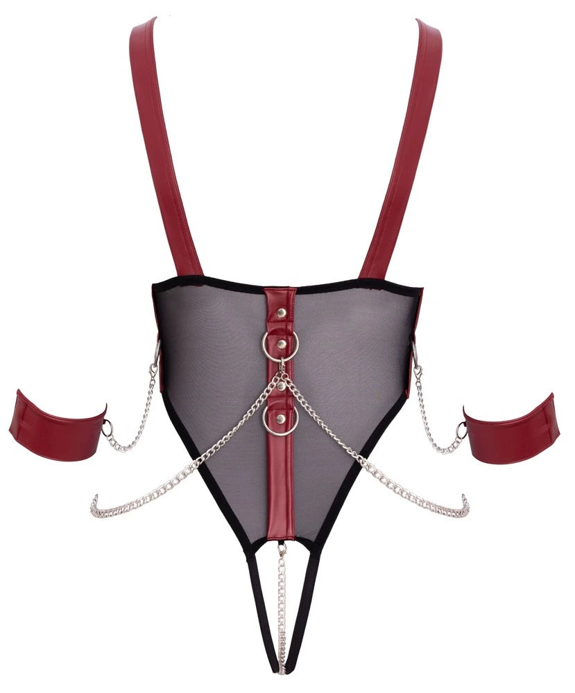 Cottelli Bondage - Busenfreier Bondage-Body ouvert
