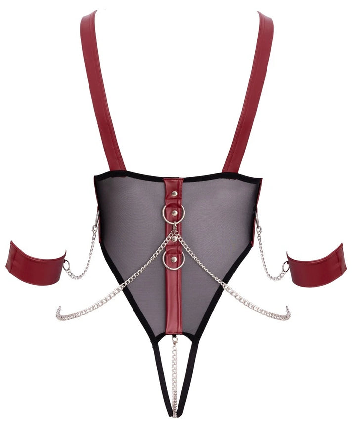 Cottelli Bondage - Busenfreier Bondage-Body ouvert