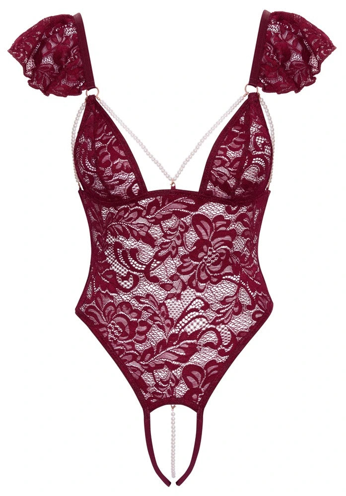 Cottelli Lingerie Body ouvert Bordeaux