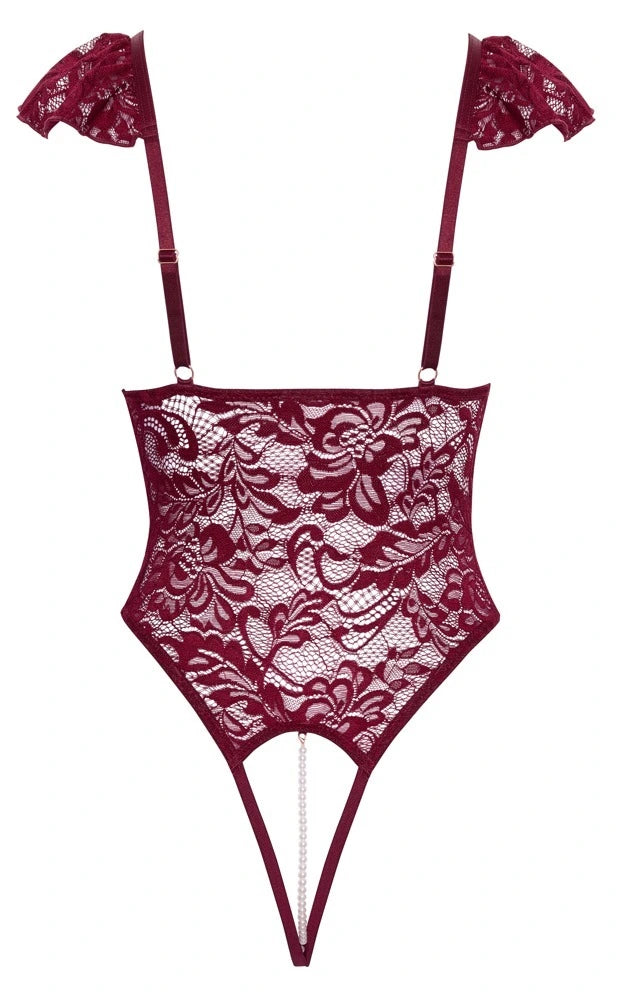 Cottelli Lingerie Body ouvert Bordeaux