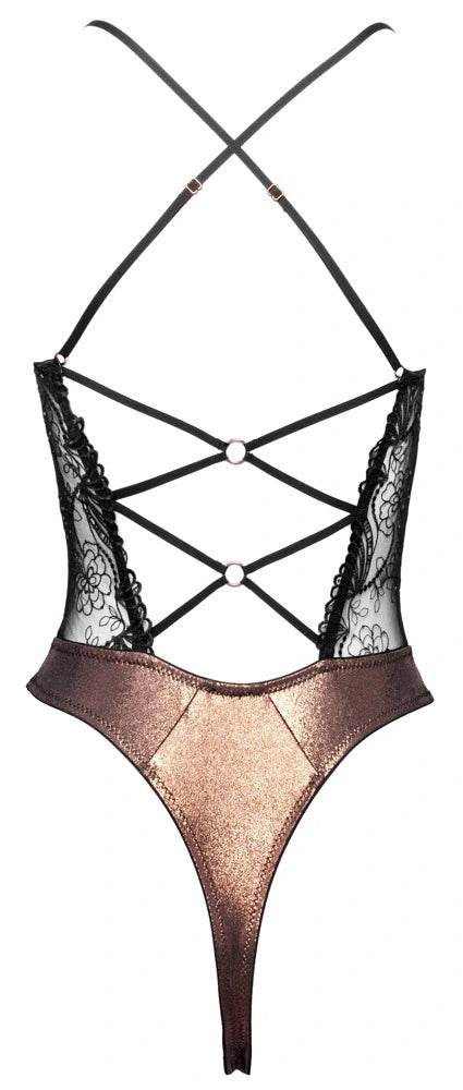 Cottelli Lingerie Riobody im Glamour-Look – freigestellte Rückansicht